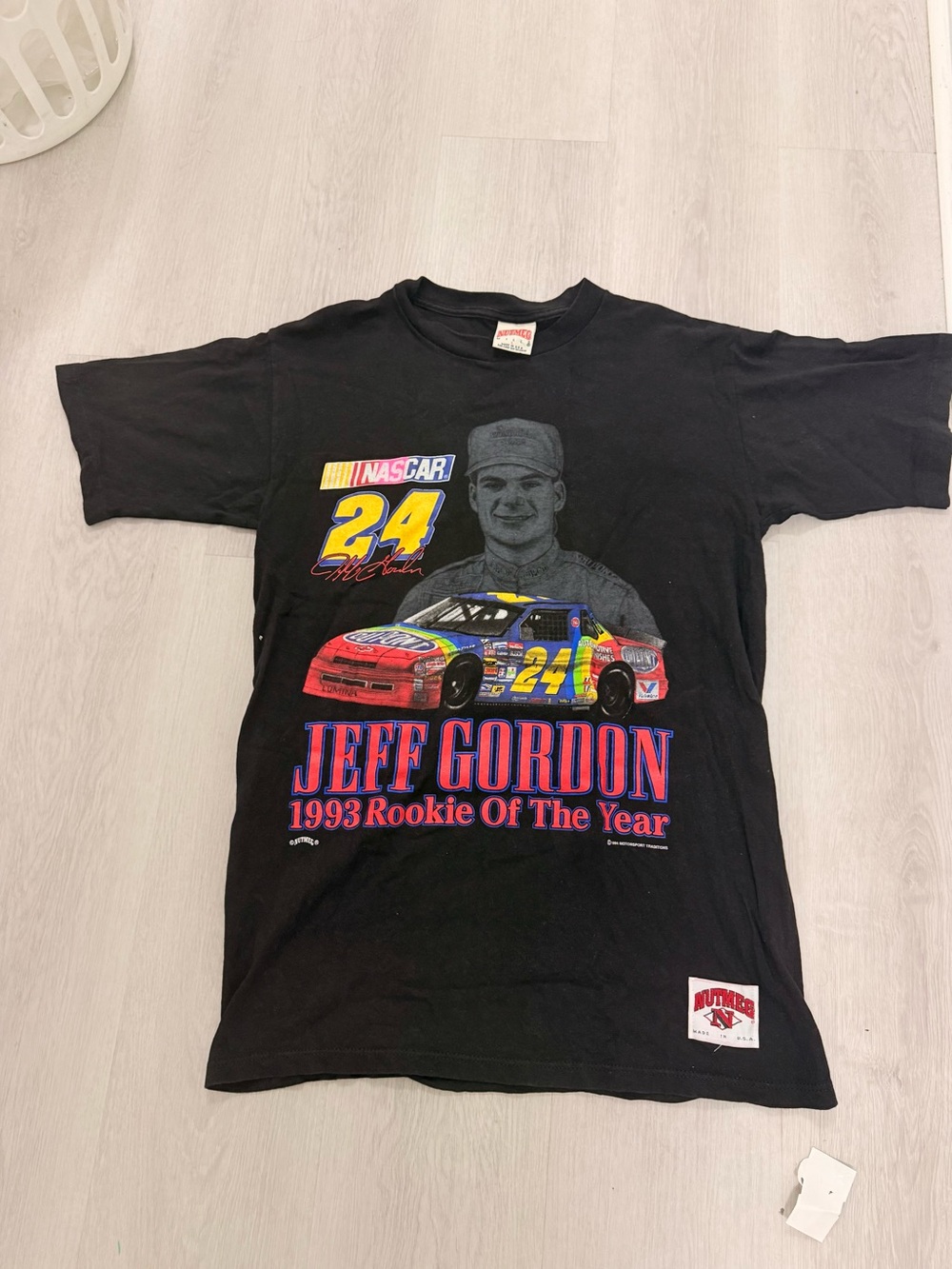 Vintage 1994 Jeff Gordon 1993 rookie of the year  T Shirt size Large nutmeg tag